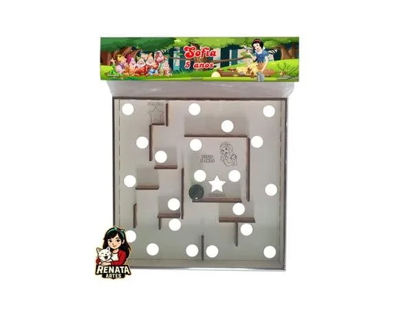Labirinto Personalizado Lembrancinha Branca da Neve