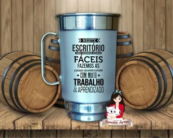 Caneca de Chopp Personalizada Empresas 500 ml