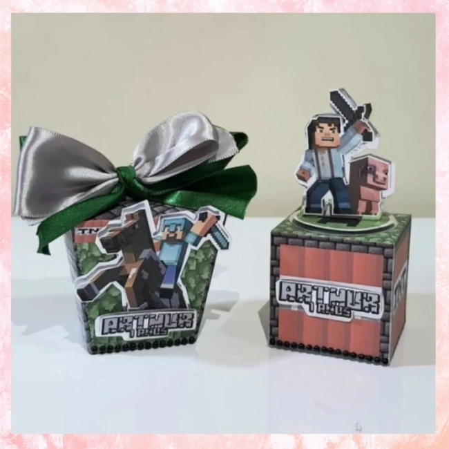 Kit 50 Lembrancinhas para Festa Minecraft