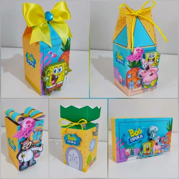 Kit 60 Lembrancinhas Bob Esponja