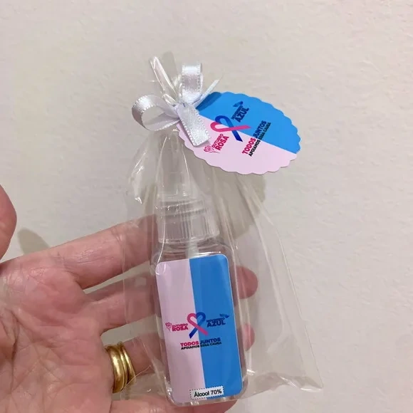 Álcool 70% Spray Brinde Outubro Rosa e Novembro Azul