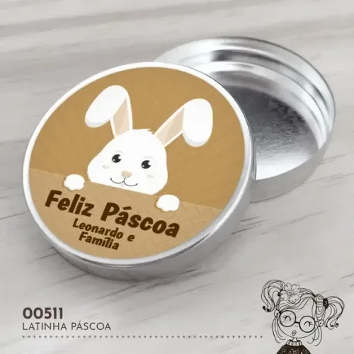 Latinha Adesivada Páscoa - 00511