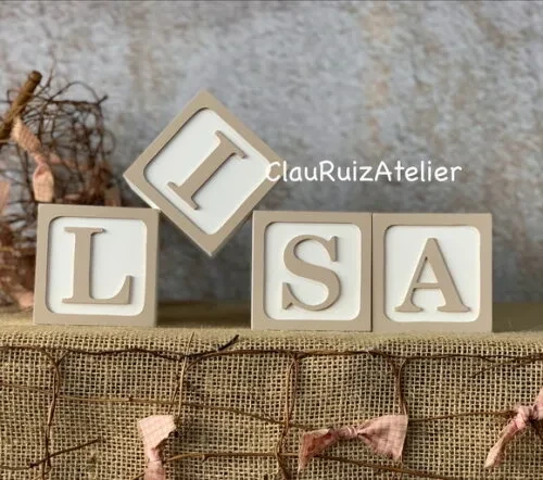 Cubos 8x8cm Ts Decoração Bebê
