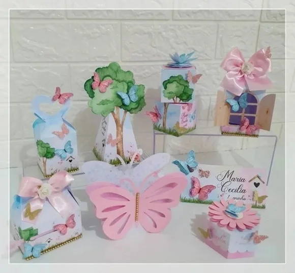 Kit 30 Lembrancinhas Jardim Encantado