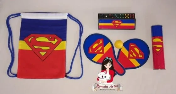 Kit Jogos 3 na Mochila Super Homem