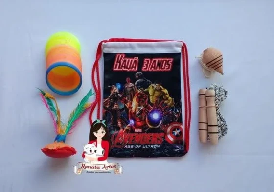Mochila Boa Infância Tema Avengers