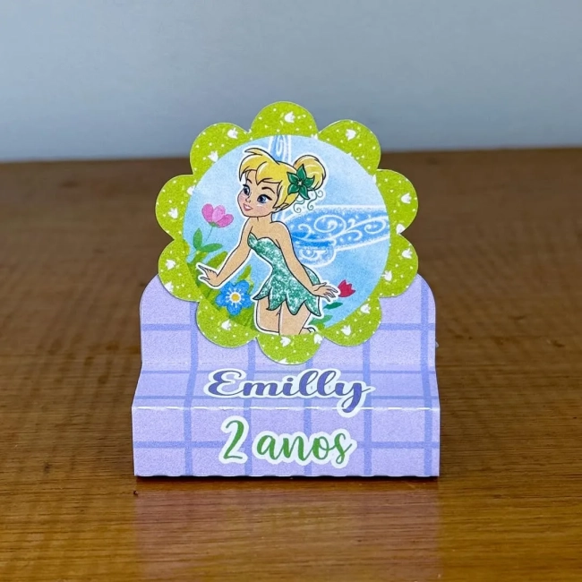 PEGUE E MONTE - Porta Bis Duplo Personalizados SININHO TINKER BELL - Decoração de Festa | Lembrancinhas | Aniversário | Personalizados