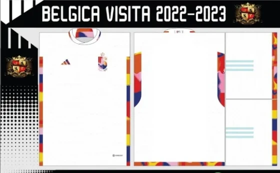 Vetores Camisa Belgica Visita 2022-2023