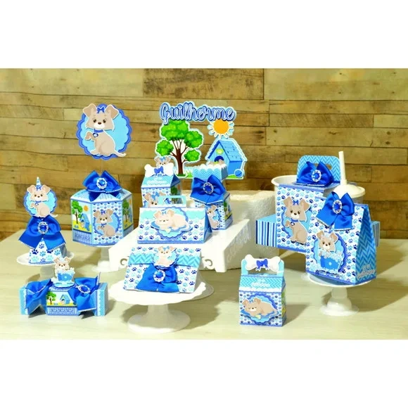 Kit 30 Lembrancinhas - Pet Azul