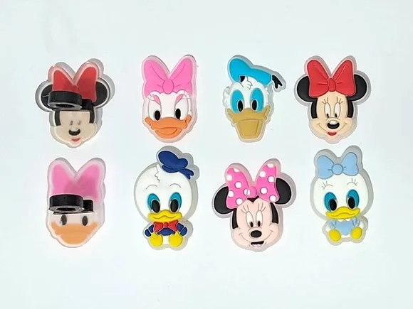 Ponteira para Lápis Minnie Fluorescente 3cm 6 Unidades