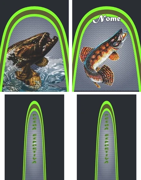 Arte Estampa Camisa Pesca-mod-0250