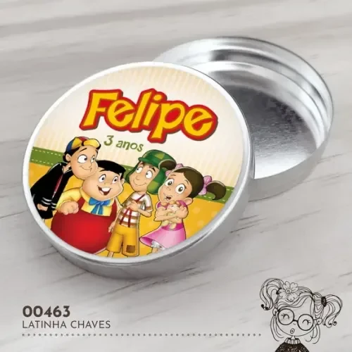 Latinha Adesivada Turma do Chaves - 00463