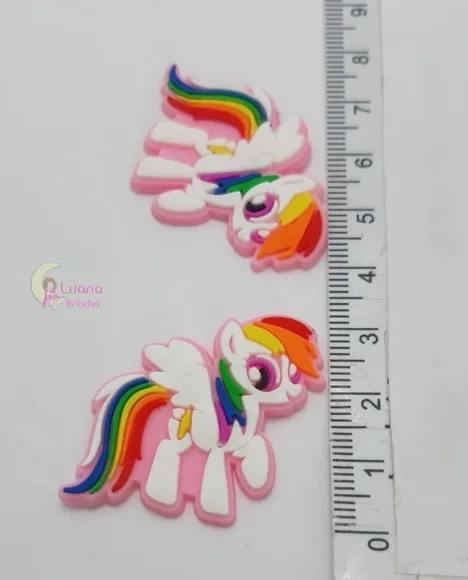 Apliques My Little Pony de Borracha Pct 6 Unidades