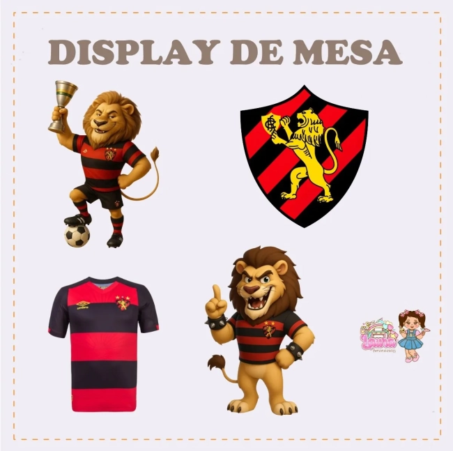 Kit Festa Só Um Bolinho SPORT RECIFE - Decoração de Festa