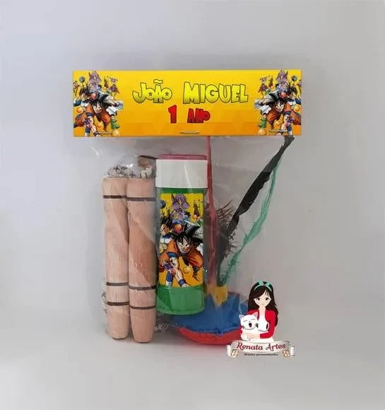 Kit Lembrancinha com Bolha de Sabão Dragon Ball Z