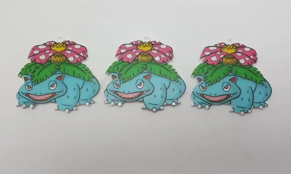 Pingente Pokémon Venusaur em Acrílico UV