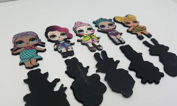 Aplique das Bonecas Lol em Acrílico Resinado