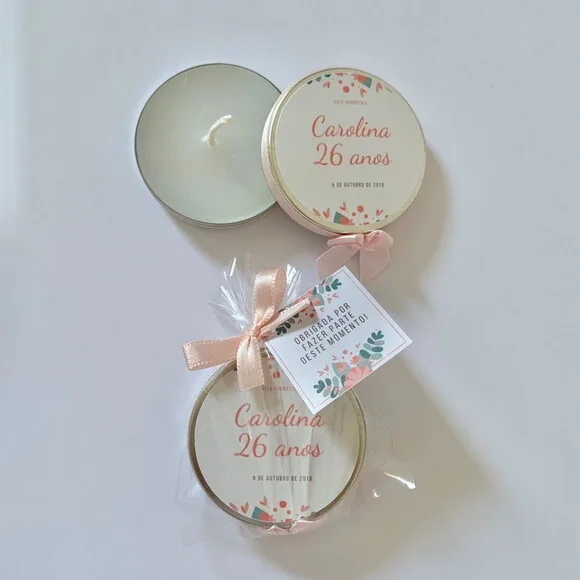 Lembrança Aniversário vela Aromática