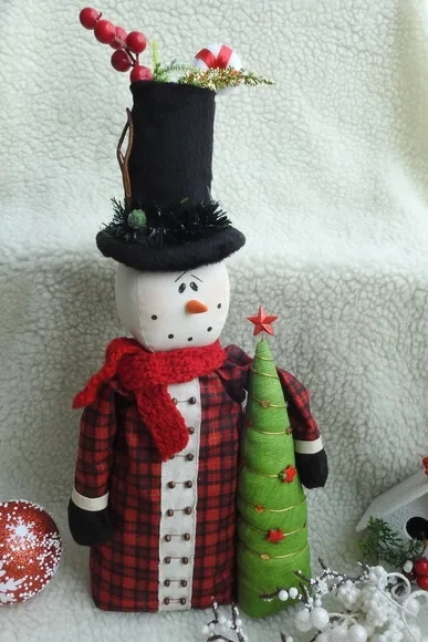Boneco de Neve com Arvore de Natal - Chamar Chat