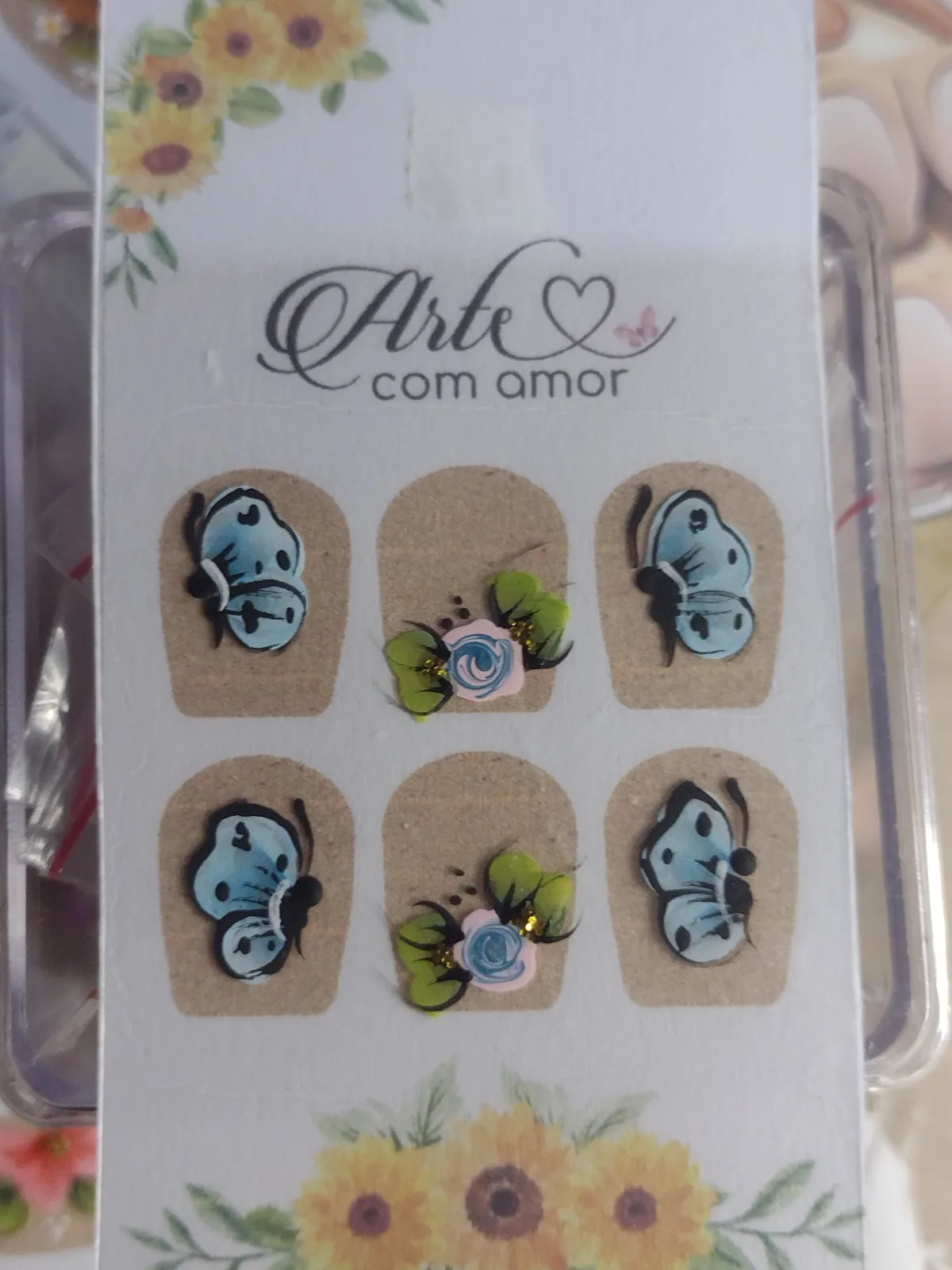 Adesivos artesanais para unhas