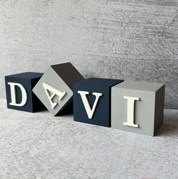Cubos 6x6cm- Decoração Bebê