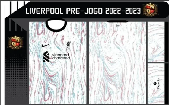 Vetor Da Camisa Liverpool Kit 22-23
