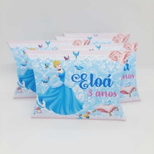 PEGUE E MONTE - Kit Festa CINDERELA - Decoração de Festa - Caixinhas Personalizadas