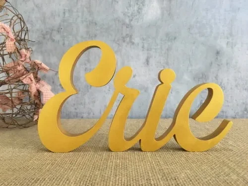 Nomes de MDF - Personalizado -Linha Cursiva
