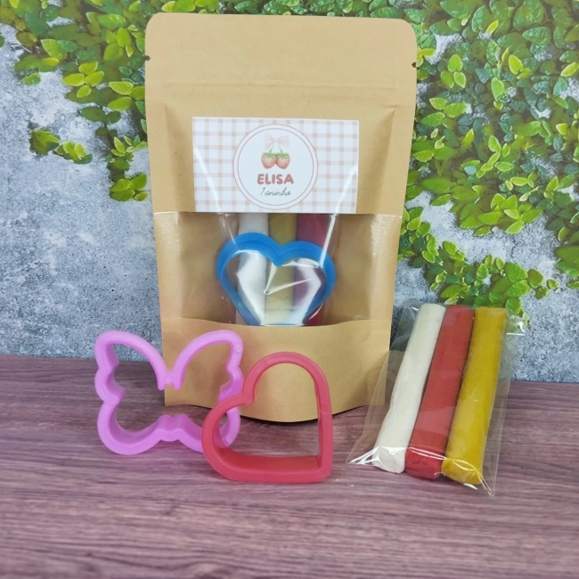 10 Uni. Kit Jardinagem + 10 Uni. Kit Massinha Zip Lock - Morango- Trabalhamos com varios temas.