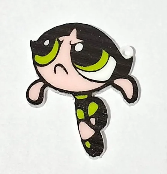 Pingente as Meninas Superpoderosas Acrílico - 6 Unidades