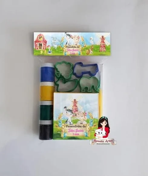 Kit Artes Personalizado Fazendinha Aquarela