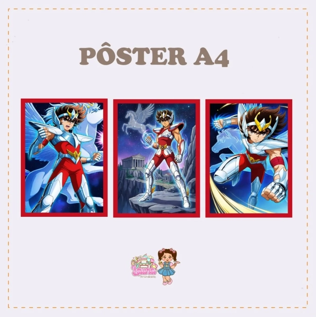 Kit Festa Só Um Bolinho SEIYA DE PÉGASO - Decoração de Festa