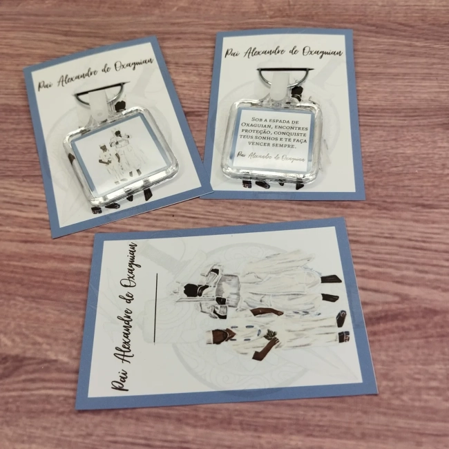 25 Unidades - Chaveiro Personalizado Oxaguian - Oxalufan