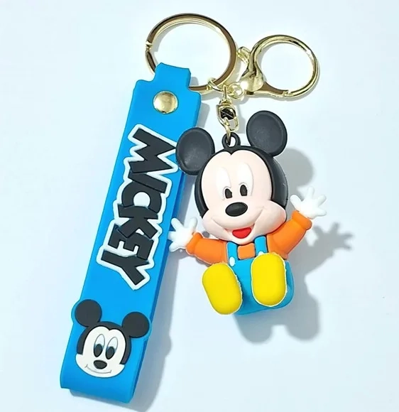 Chaveiro Mickey Mouse 3d Emborrachado Pacote com 2 Unidades