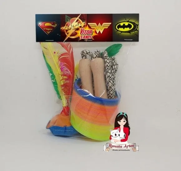 Kit Boa Infância Personalizado Liga da Justiça Símbolos