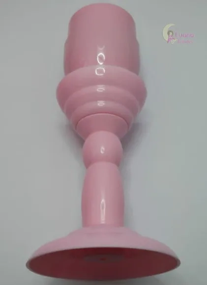 Boleira cor Rosa de Plástico - 28cm - 1 unidade.