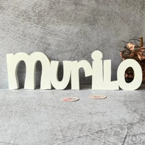 Nome em mdf - Linha Ch - Decoração Bebê e Infantil