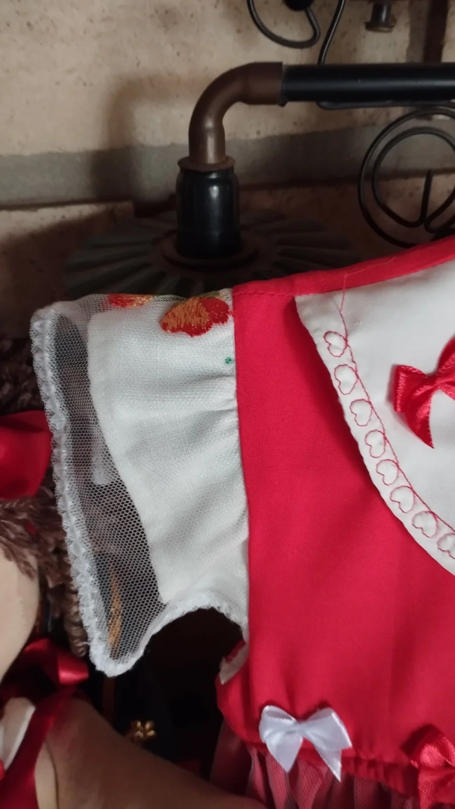Vestido da menina e sua bonequinha