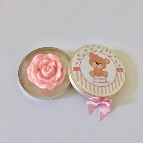 Lembrancinha Maternidade Ursinha Rosa