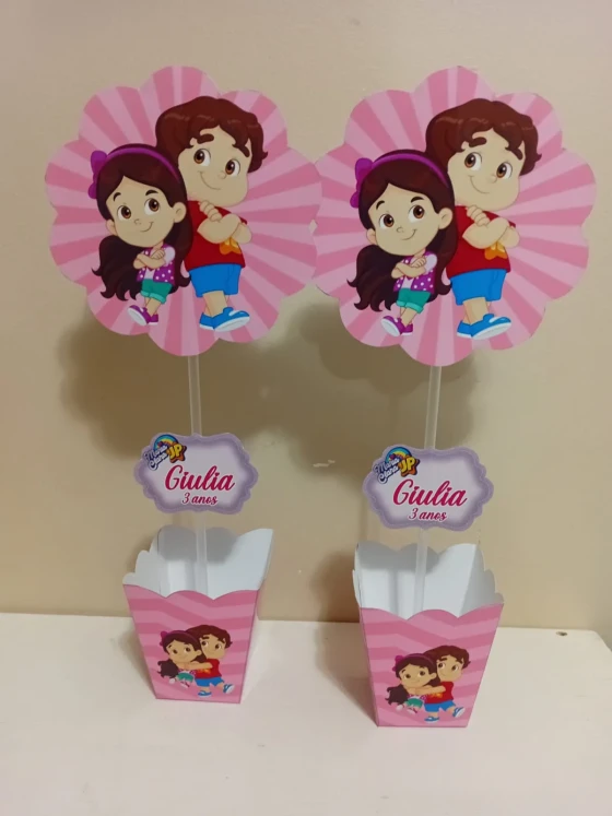 Centro de Mesa Personalizados Maria Clara e Jp