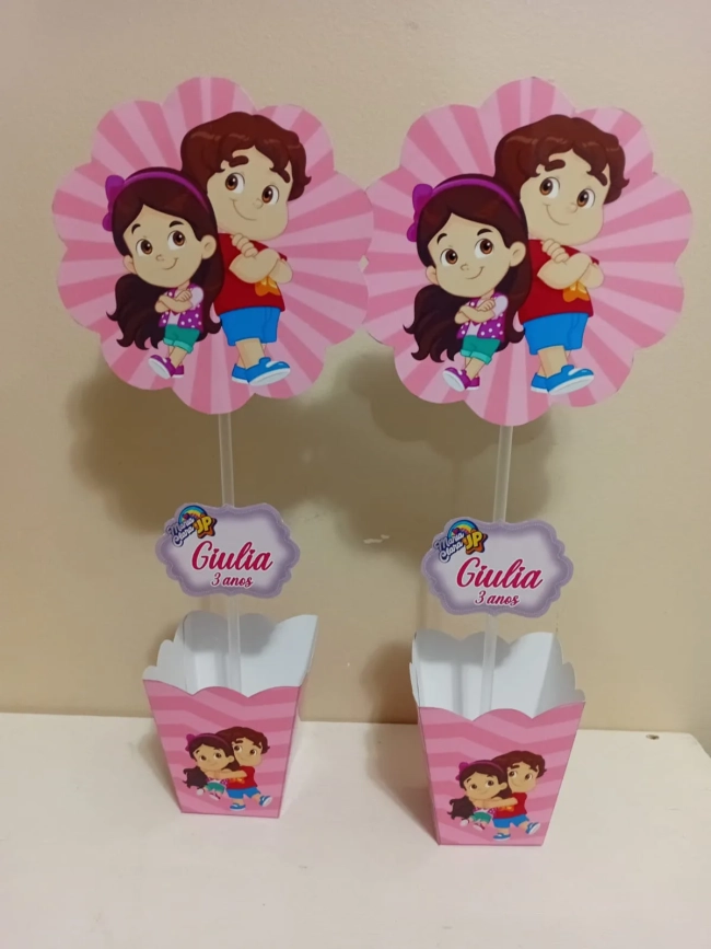 Centro de Mesa Personalizados Maria Clara e Jp
