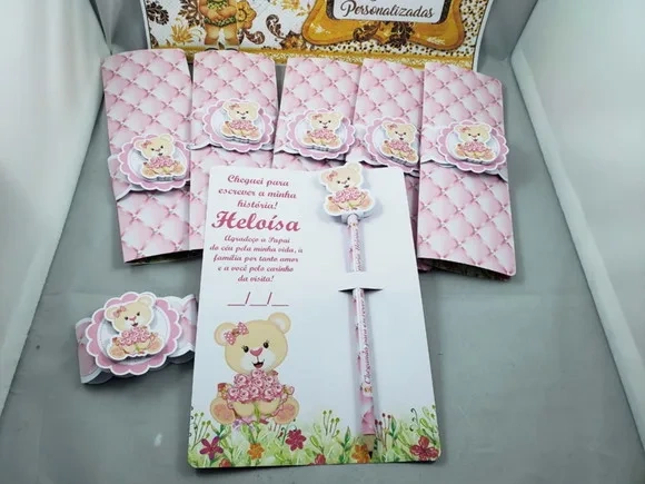 Card com Lápis ou Caneta Maternidade