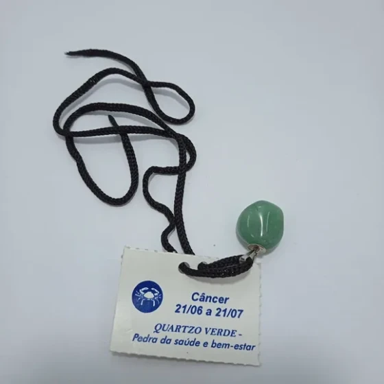 Cordao de Signo Cancer com Pedra