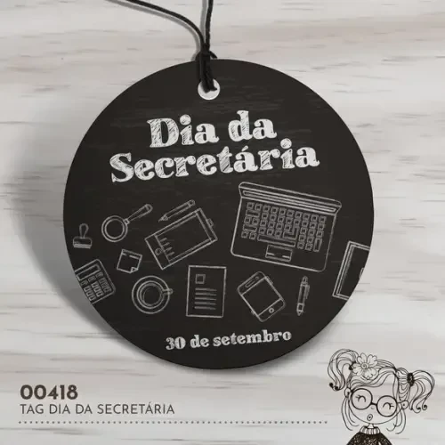 Tag Redonda Dia da Secretária - 00418