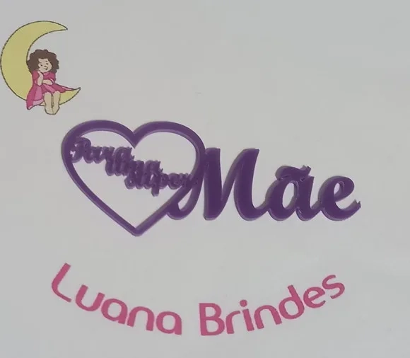 Plaquinhas para Uma Super Mãe Acrílico - 3 Peças