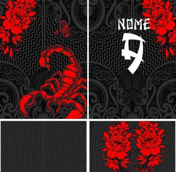 Arte Vetor Camisa Interclasse Escorpião 301
