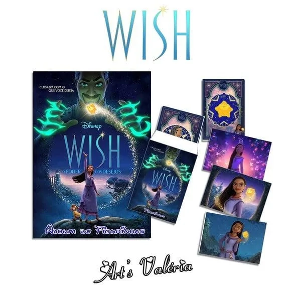 Álbum de Figurinhas Wish: o Poder dos Desejos com Giz