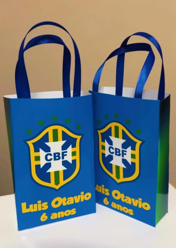Sacolinhas Personalizada Brasil Lembrancinhas Para Aniversário