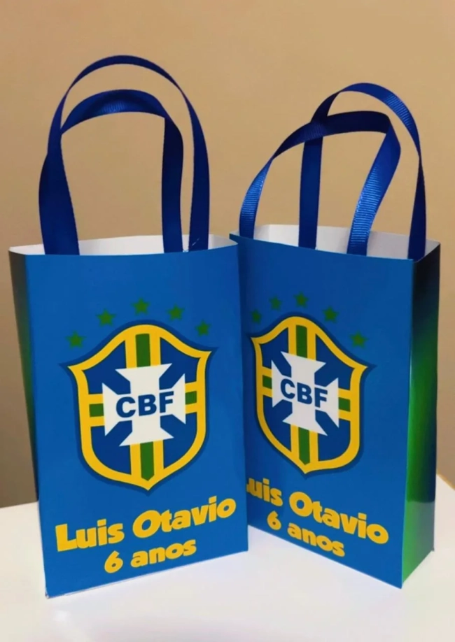 Sacolinhas Personalizada Brasil Lembrancinhas Para Aniversário