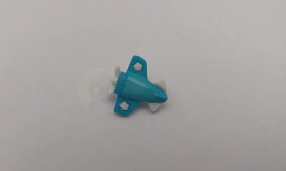 Aplique Botão de Avião Azul de 1,7cm - Pct C/ 20